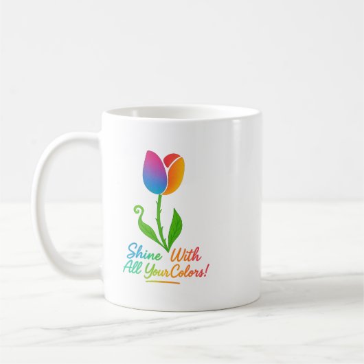 Tulip - Shine mit all Ihren Farben! Klassische, we Kaffeetasse (Links)