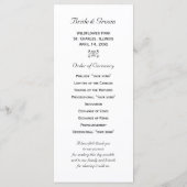 Tulip Sketch Frühjahrsprogramm Programm (Rückseite)