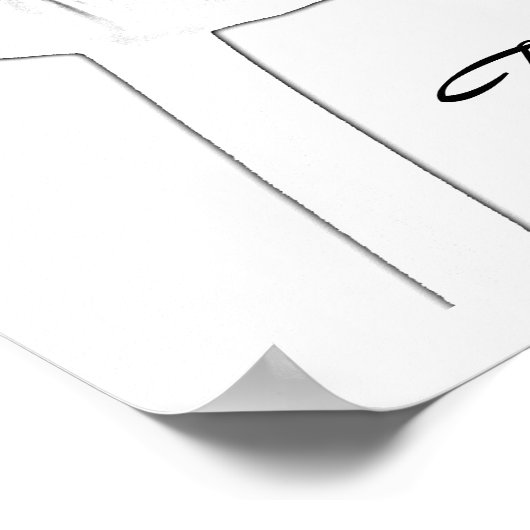 Tulip Sketch Poster (Ecke)