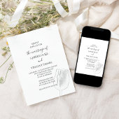 Tulip Sketch Spring Wedding Einladung