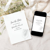 Tulip Sketch Spring Wedding Save the Date