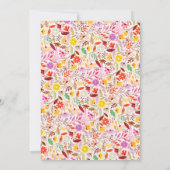 Tulip Sommerliche Blume Probe Abendessen Einladung (Rückseite)