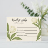 Tulip Sonata RSVP Card Karte (Stehend Vorderseite)