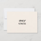 Tulip Sonata RSVP Card Karte (Rückseite)