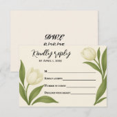 Tulip Sonata RSVP Card Karte (Vorne/Hinten)