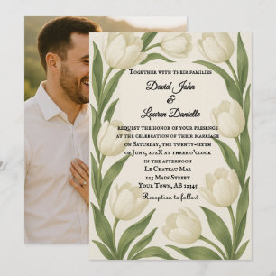 Tulip-Sonaten-Foto-Hochzeitseinladung Einladung