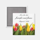 Tulip Speichern des Datumsfensters Magnet (Vorderseite/Rückseite)