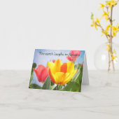 Tulip Spring Joy Earth Day Gruß Karte (Gelbe Blume)