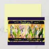 Tulip Square Danke Post Card Postkarte (Vorne/Hinten)