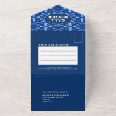 Tulip stars Blue Mustergala Dinner All In One Einladung (Außenbereich)