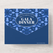 Tulip stars Blue Mustergala Dinner All In One Einladung (Rückseite)