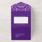 Tulip Stars lila Gala-Dinner All In One Einladung (Außenbereich)