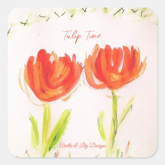 Tulip Sticker von Ariella & Lily Designs (Vorderseite)