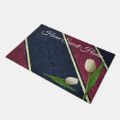 Tulip Stripe Dose Mat Fußmatte (Schrägansicht)