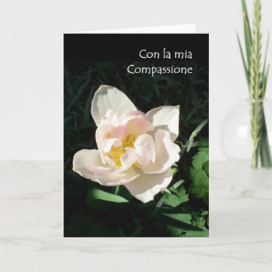 'Tulip' Sympathy Card - Italian Greeting Karte