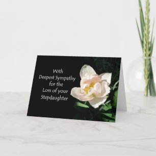 Tulip Sympathy Card - Verlust einer Steptochter Karte