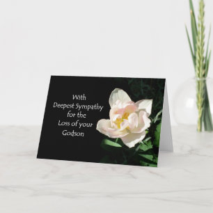 Tulip Sympathy Card - Verlust eines Godson Karte