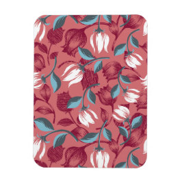 Tulip-Symphonie: Florale Muster Magnet