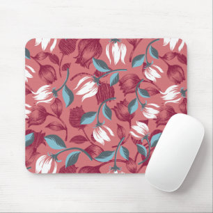 Tulip-Symphonie: Florale Muster Mousepad