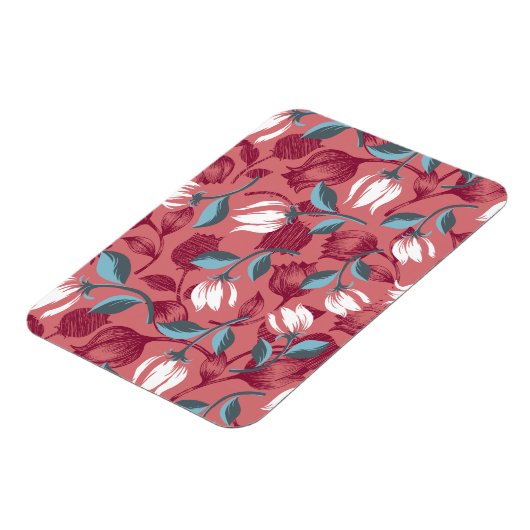 Tulip Symphony: Blumenmuster Magnet (Linke Seite)