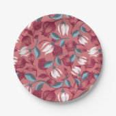 Tulip Symphony: Blumenmuster Pappteller (Vorderseite)