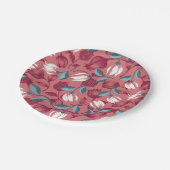 Tulip Symphony: Blumenmuster Pappteller (Schrägansicht)