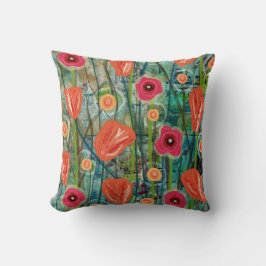 Tulip Tango - Natur Inspiriert zeitgenössische Kun Kissen