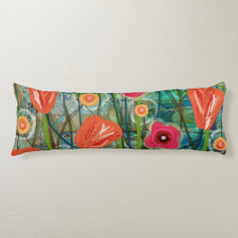 Tulip Tango - Natur Inspiriert zeitgenössische Kun Seitenschläferkissen