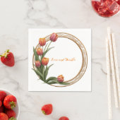 Tulip Tango Wedding Paper Tellers Serviette (Beispiel)