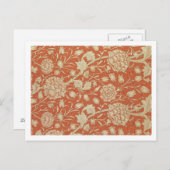 Tulip Tapete Design, 1875 Postkarte (Vorne/Hinten)