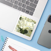 Tulip the white aufkleber (Laptop mit iPhone)