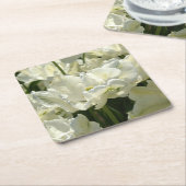 Tulip the white rechteckiger pappuntersetzer (angewinkelt)