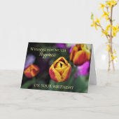 Tulip Time Birthday Card Karte (Gelbe Blume)