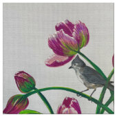 Tulip Titmouse Fabric Stoff (Nahaufnahme)