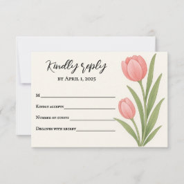 Tulip Treasure RSVP Card Karte