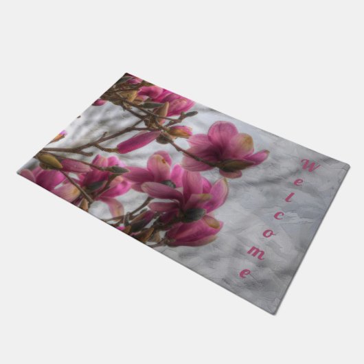 Tulip Tree Blossoms Fußmatte (Schrägansicht)