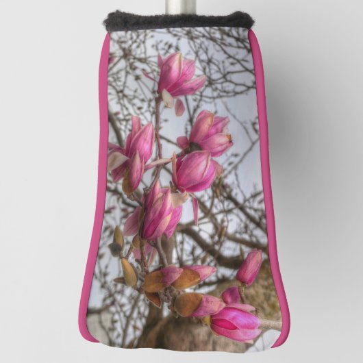 Tulip Tree Blossoms Golf Headcover (Rotieren 90)