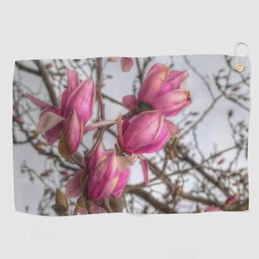 Tulip Tree Blossoms Golfhandtuch (Horizontal)