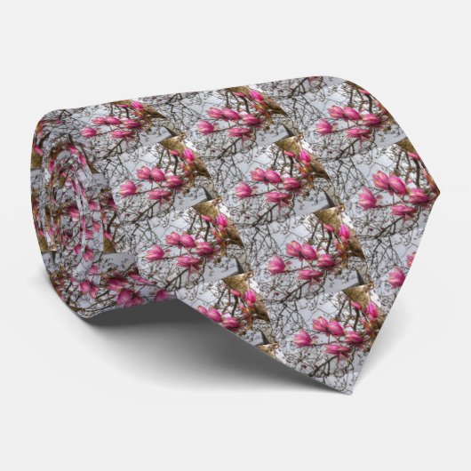 Tulip Tree Blossoms Krawatte (Gerollt)