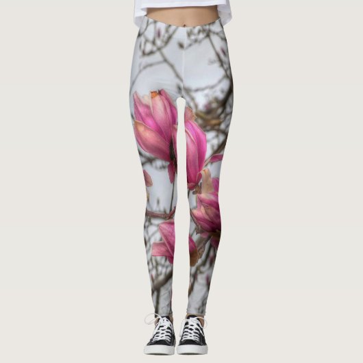 Tulip Tree Blossoms Leggings (Vorderseite)