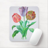 Tulip Trio Blume Mousepad (Mit Mouse)
