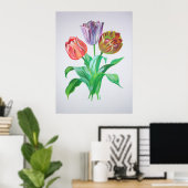 Tulip Trio Blume Poster (Heimbüro)