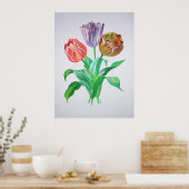 Tulip Trio Blume Poster (Küche)
