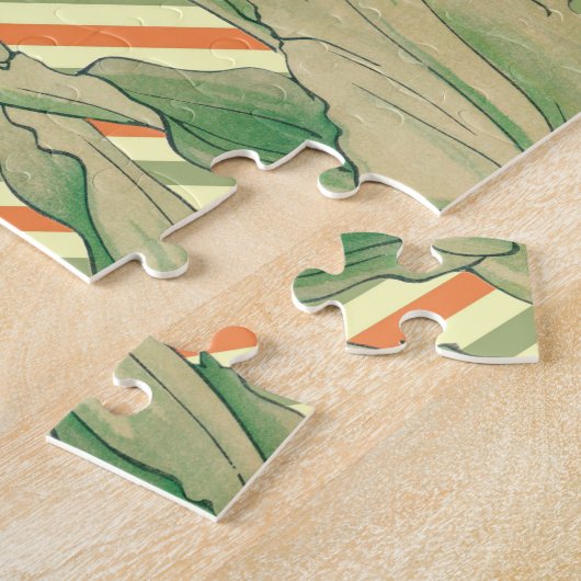 Tulip Trio Vintag Retro Art Puzzle (Seite)