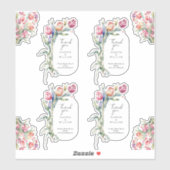 Tulip umarmen Frühjahrsheirat danke Aufkleber (Blatt)