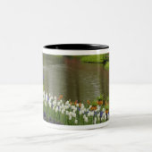 Tulip und Hyazinth Garten, Keukenhof Gardens, 2 Zweifarbige Tasse (Mittel)