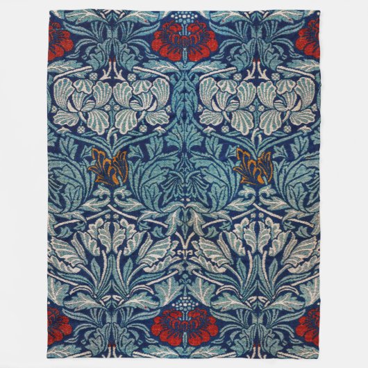 Tulip und Rose, William Morris Fleecedecke (Vorderseite)