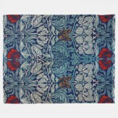 Tulip und Rose, William Morris Fleecedecke (Vorderseite (Horizontal))