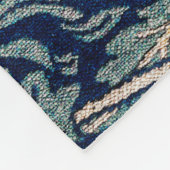 Tulip und Rose, William Morris Fleecedecke (Ecke)