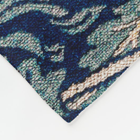 Tulip und Rose, William Morris Fleecedecke (Ecke)